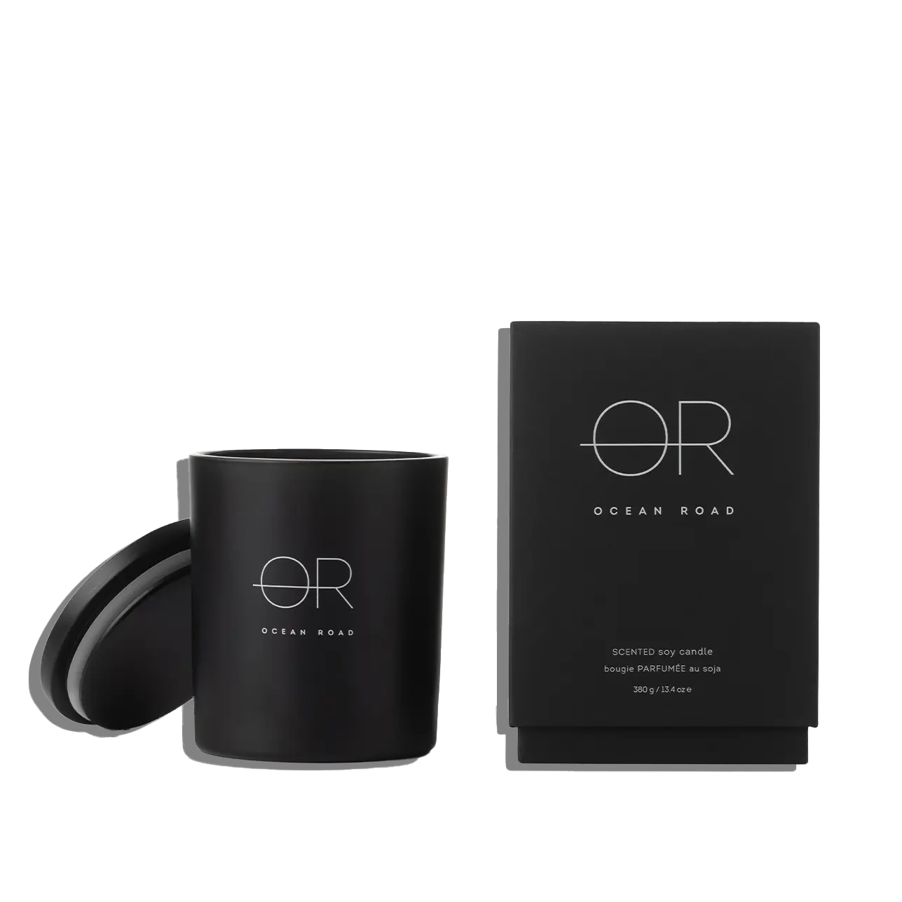 Ocean Road Black Scented Soy Candle