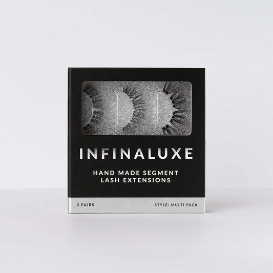 INFINALUXE Hand Made Segment Lash Extentions - 3 Pairs