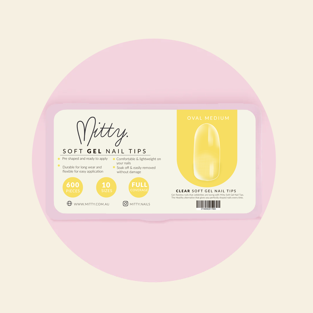 Mitty Oval Full Cover Nail Tips 600 pcs