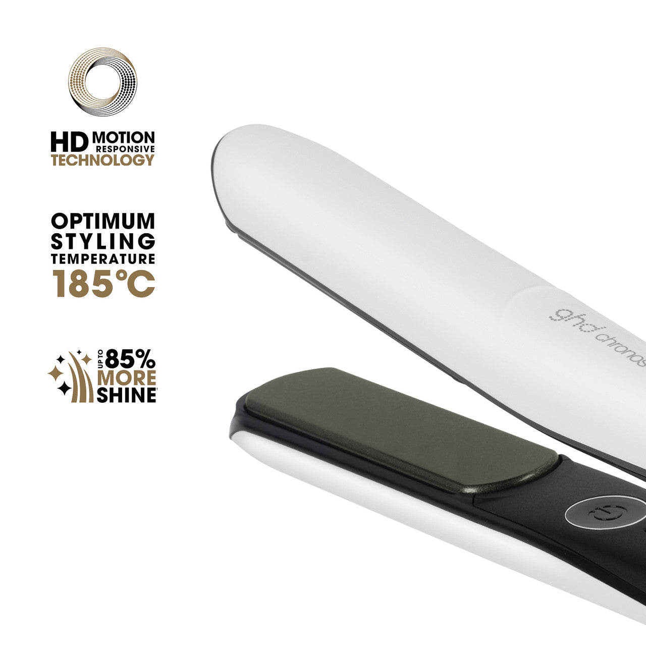 GHD Chronos Hair Straightener in White