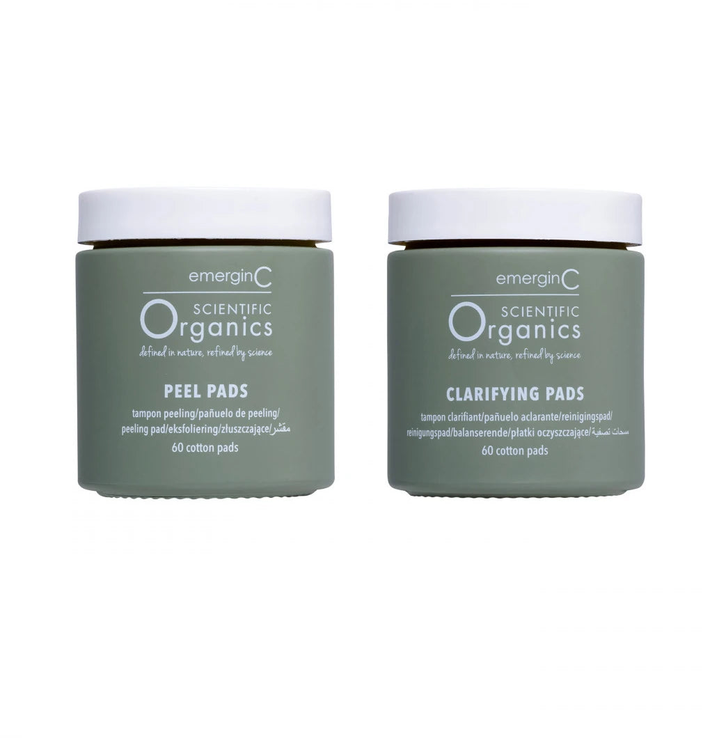 emerginC Scientific Organics At-Home Facial Peel + Clarifying Kit