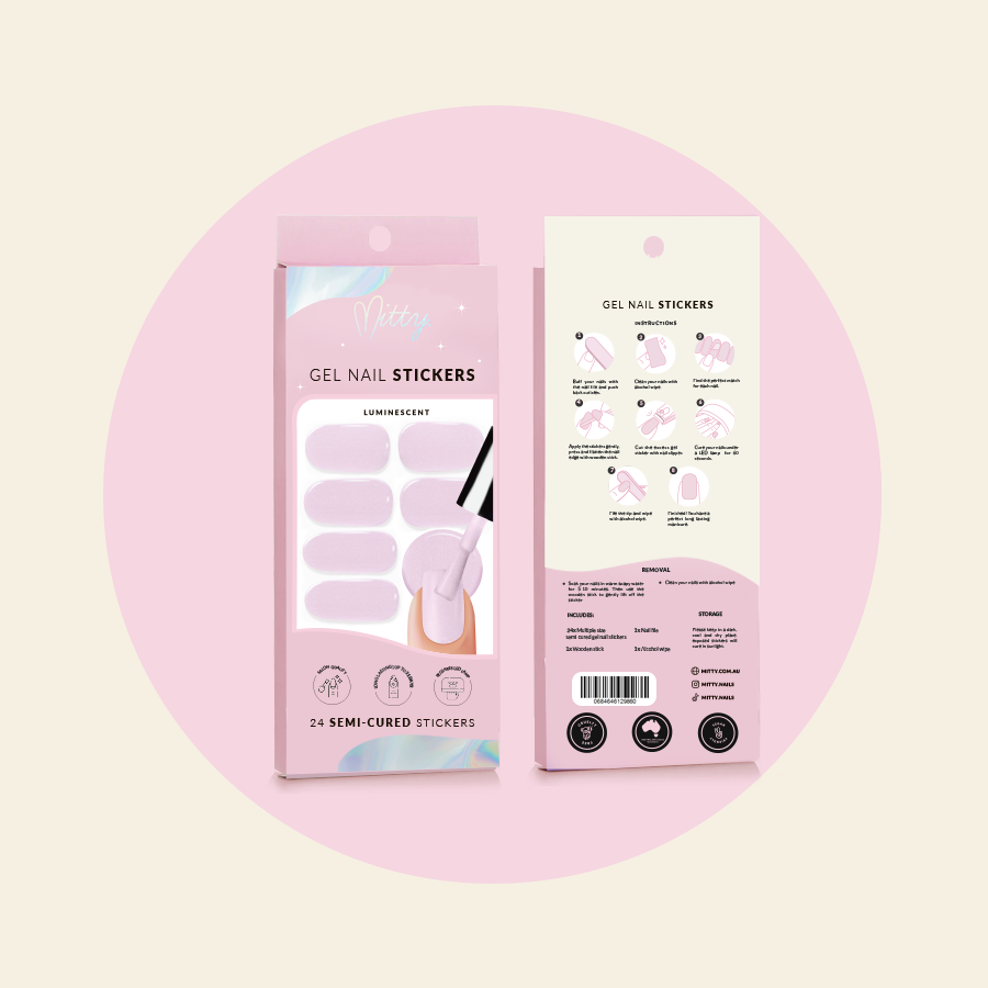 Mitty Semi Cured Gel Nail Stickers - Luminescent