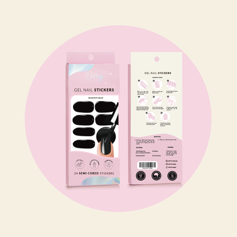 Mitty Semi Cured Gel Nail Stickers - Magnifique