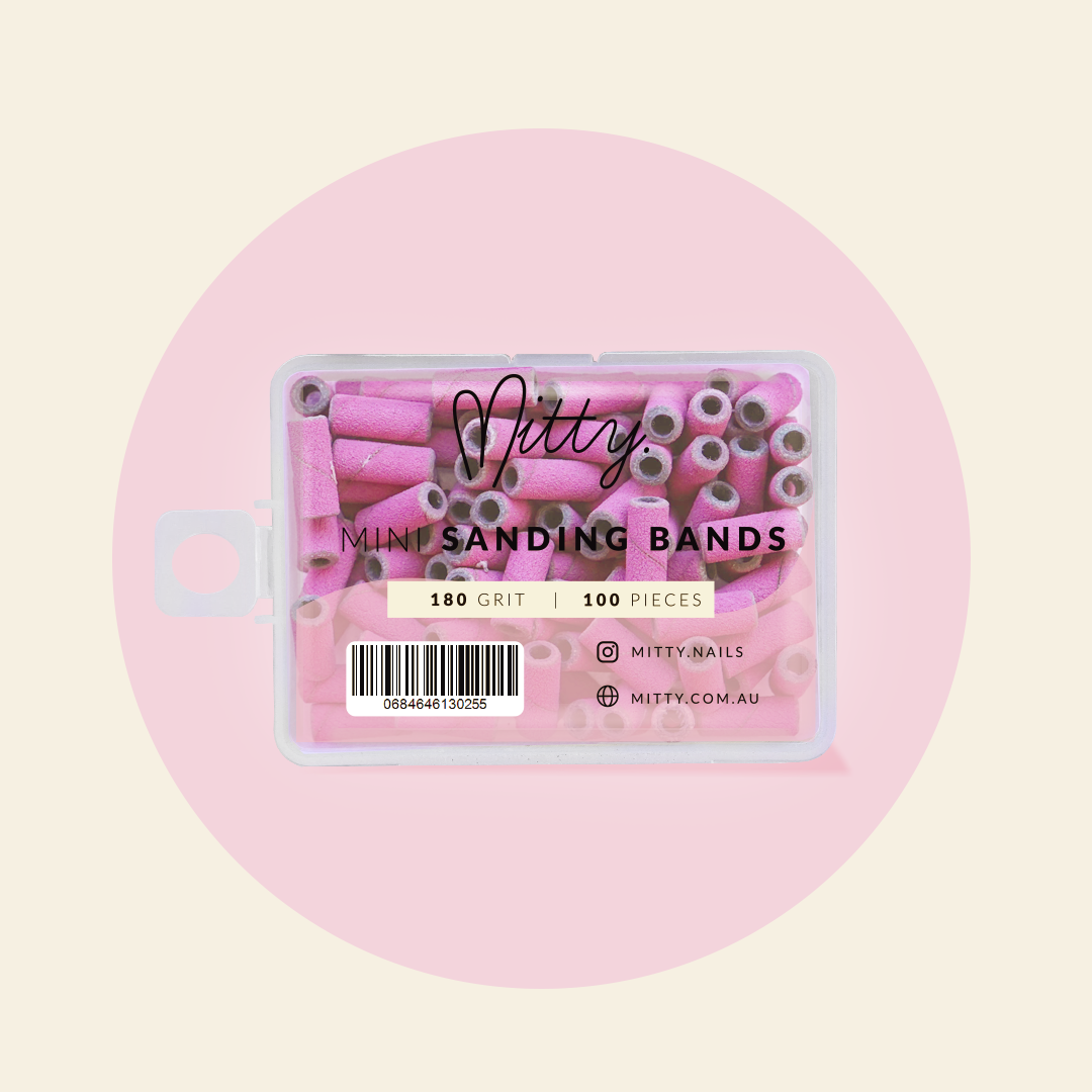 Mitty Mini Sanding Bands 180 Grit - 100 pieces