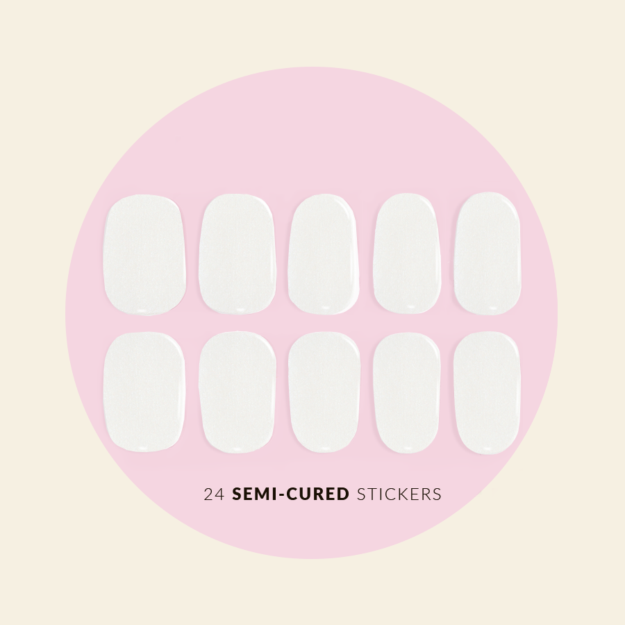 Mitty Semi Cured Gel Nail Stickers - Fluffy Clouds
