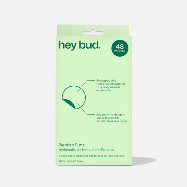 hey bud Hydrocolloid + Hemp Acne Patches