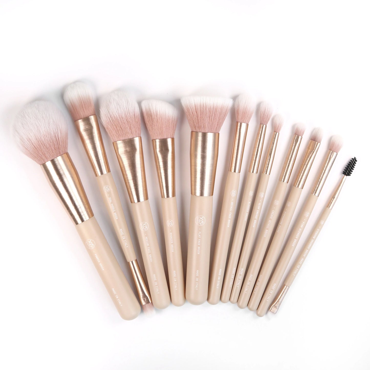 xoBeauty Lush Nude Brush Set 12 Piece