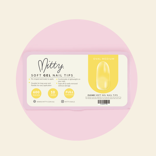 Mitty Oval Full Cover Nail Tips 600 pcs