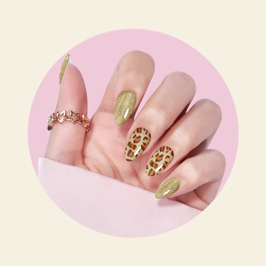 Mitty Semi Cured Gel Nail Stickers - Savanna