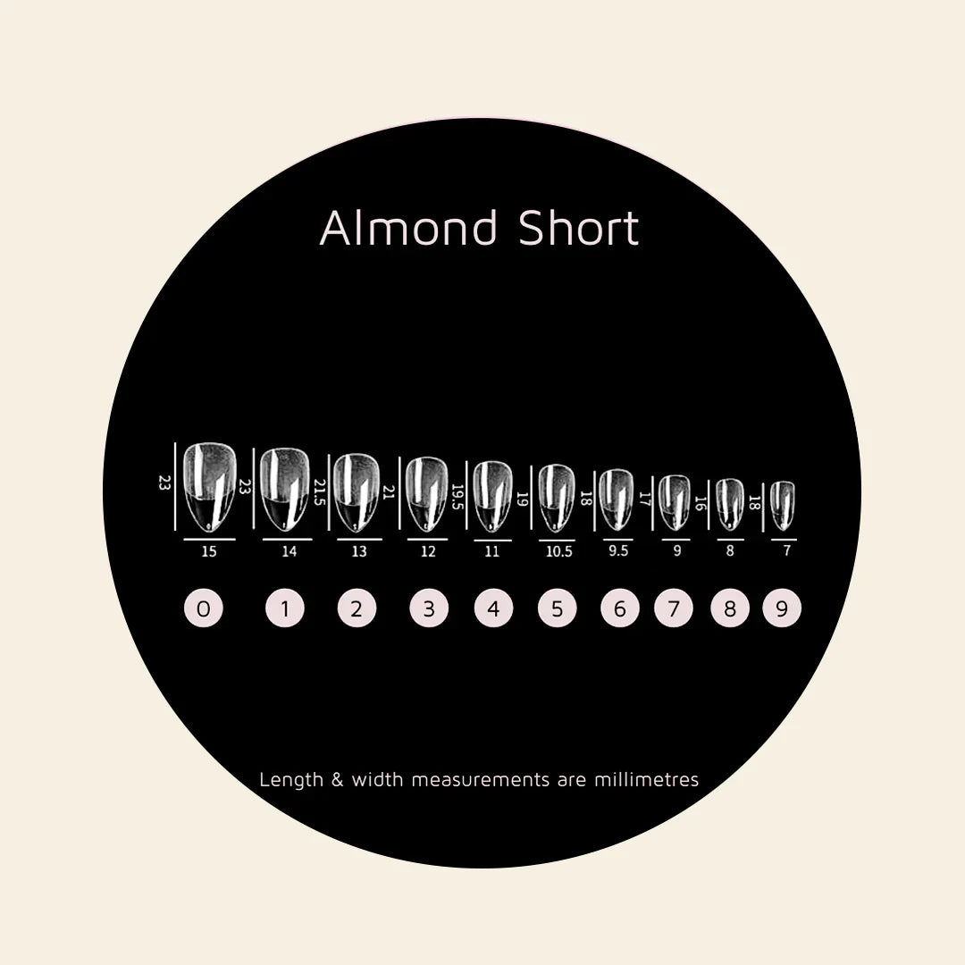 Mitty Almond Full Cover Nail Tips