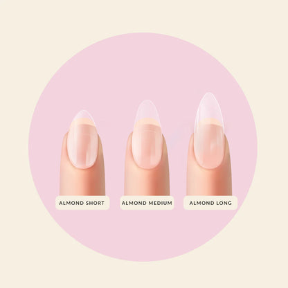 Mitty Almond Full Cover Nail Tips