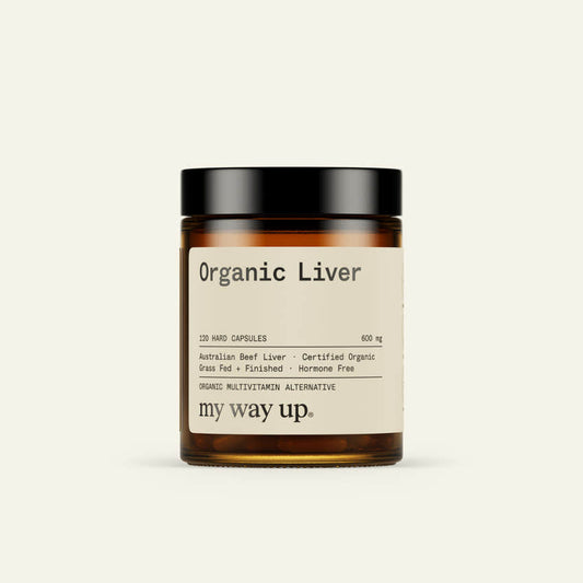 My Way Up Organic Liver Capsules official front packshot
